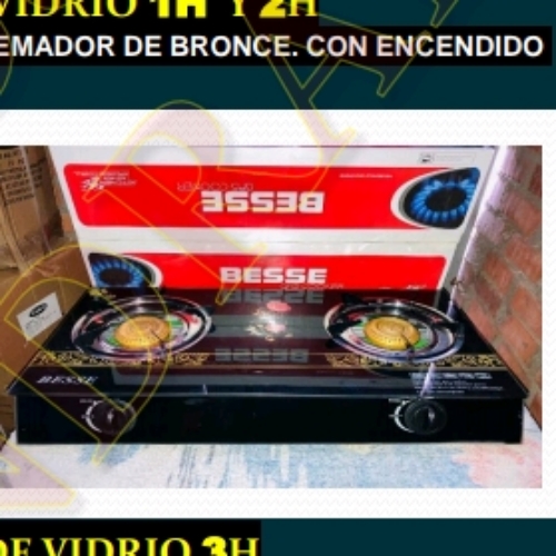 COCINAS DE VIDRIO 2H IMPORT
