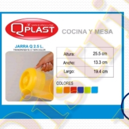 JARRA 2.5 LTS  TRANSP - QPLAST