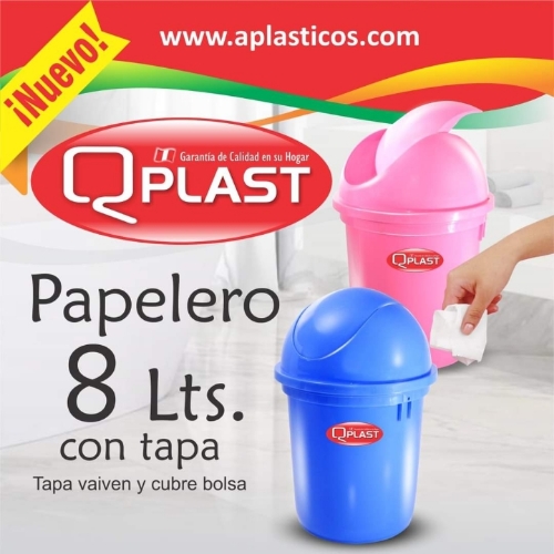 PAPELERO # 8 QPLAST REDONDO