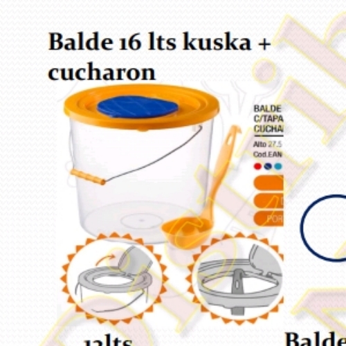 BALDE KUSKA 16 LTS + CUCHARON - SUMAC