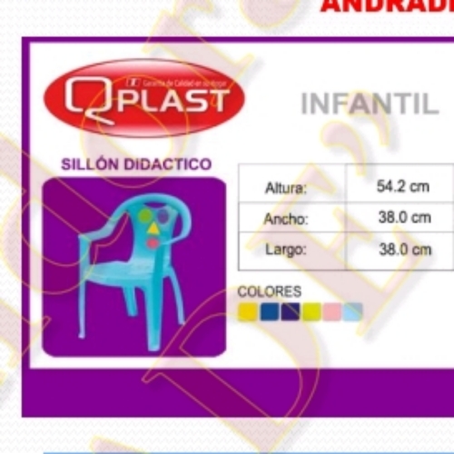 SILLA DE NIÑOS DIDACTICO QPLAST