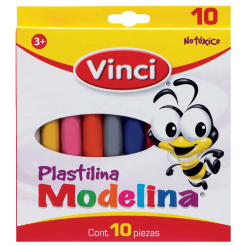 PLASTILINA VINCI 1/10 BARRAS #2358 CJ#8