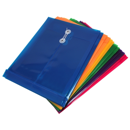 Folder Sobre Plástico Vert de Cordón