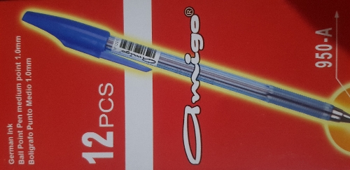 BOLIGRAFO  P/METAL AZUL AMIG