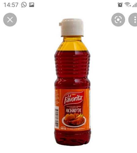 Achiote La Favorita 200ml La Fabril