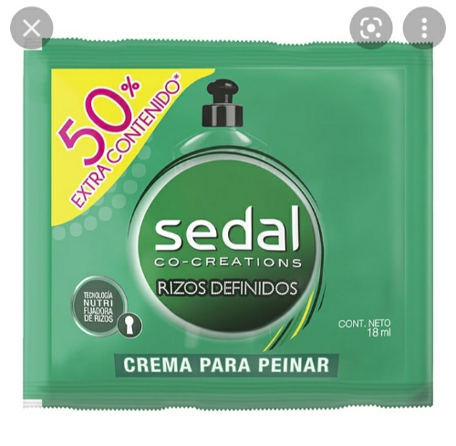Sedal crema para peinar rizos definidos 18 ml