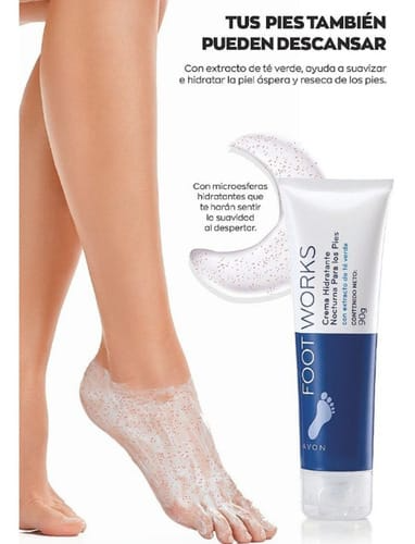 CREMA PARA PIES  FOOTWORKS DESODORANTE HIDRATANTE NOCTURNO PARA PIES - 80G