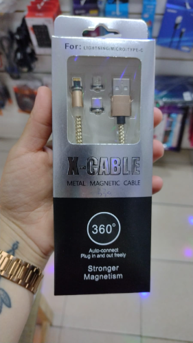 Usb x cable magnetico 360