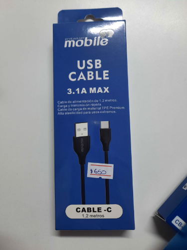 usb mobile tipo c 1.20 mt
