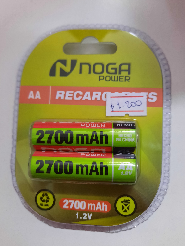 pilas recargables AAA