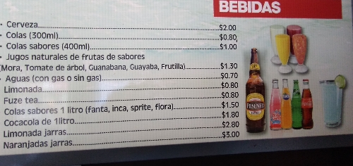 Jugos naturales batidos