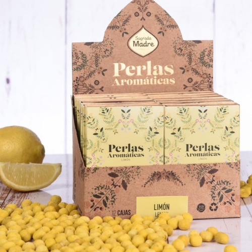 Sagrada madre perlas aromáticas de limón