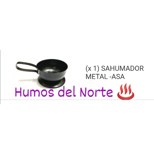Sahumador metal con asa