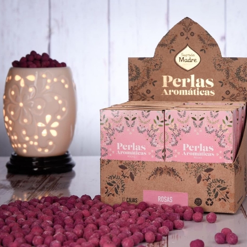 Sagrada madre perlas aromáticas de rosas