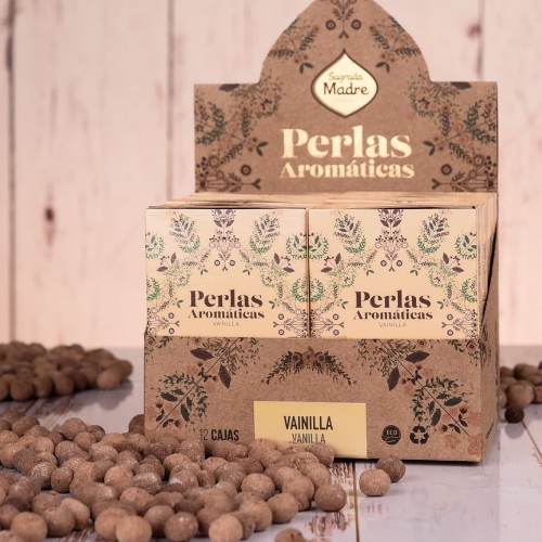 Sagrada madre perlas aromáticas de vainilla