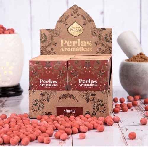 Sagrada madre perlas aromáticas de sándalo