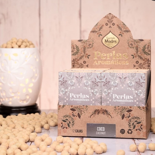 Sagrada madre perlas aromáticas de coco