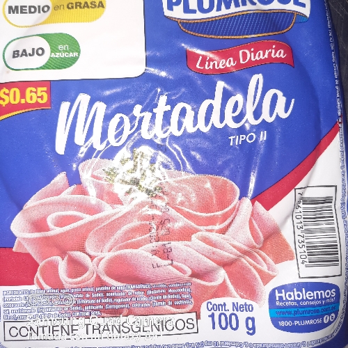 Mortadela LD 100gramos