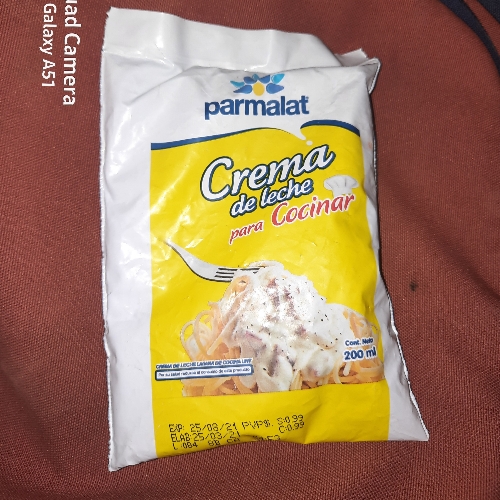 Crema de leche para cocina Parmalat