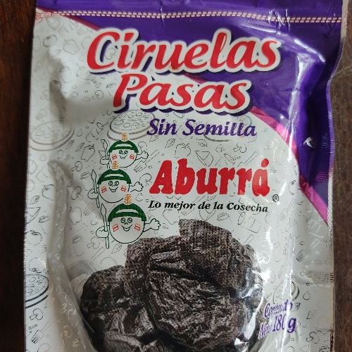 CIRUELAS PASAS ABURRA X 250 GRAMOS