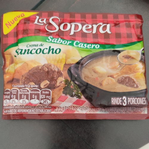 CREMA LA SOPERA SANCOCHO