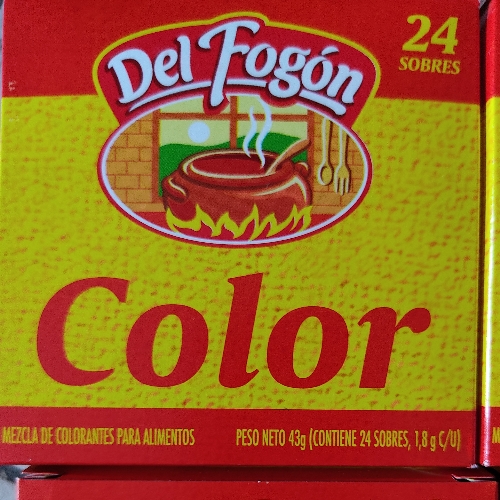 COLOR DEL FOGÓN X 24 SOBRES