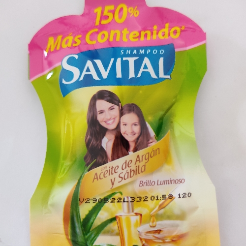 SHAMPOO SAVITAL ACEITE DE ARGÁN ( X 20 SOBRES)