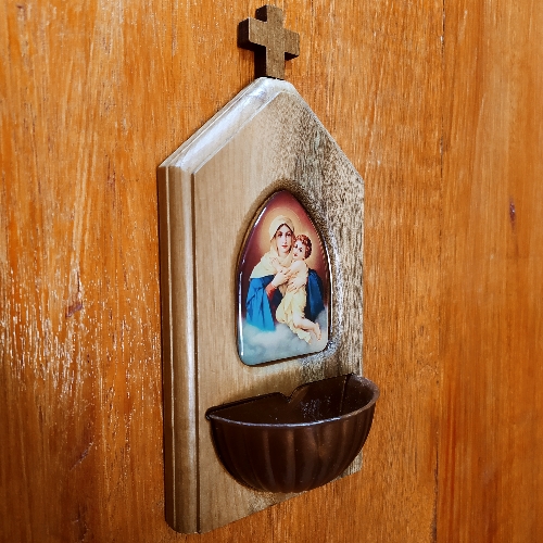 Pila para agua bendita Virgen de Schoenstatt (122491034)