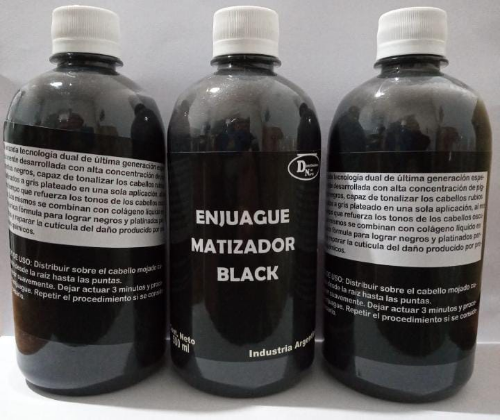 Enjuague matizador black x 500ml del norte