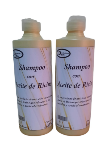 Shampoo con aceite de ricino 1/2Lt del norte