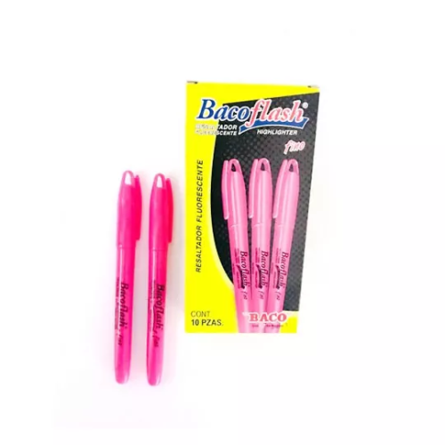 Marcatexto rosa fluorescente fino