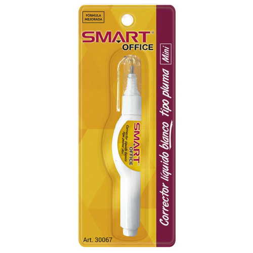 Mini Corrector líquido blanco tipo pluma SMART