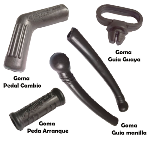 KIT GOMA PROTECTOR PEDAL ARRANQUE CAMBIO MANILLA GUAYA