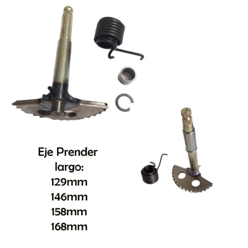 EJE PRENDER GY6 MATRIX  MOTOR 129/ 146/ 158/ 168