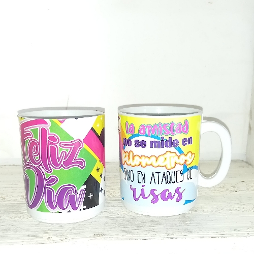 MUG DECORADO PLASTICO