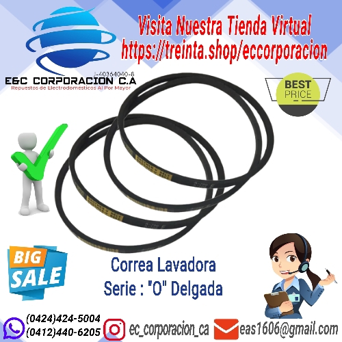 CORREA MOD O-570 DELGADA LAV ASIATICA