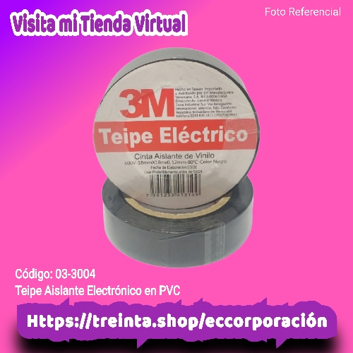 TEIPE AISLANTE ELECTRICO 3M EN PVC