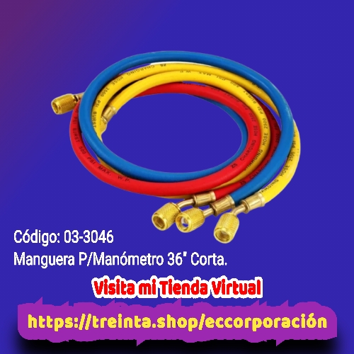 MANGUERA P/MANOMETRO CORTA