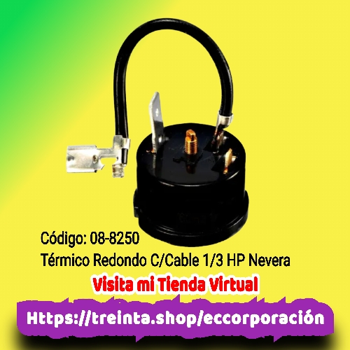 TERMICO REDONDO C/CABLE 1/3 HP NORMAL