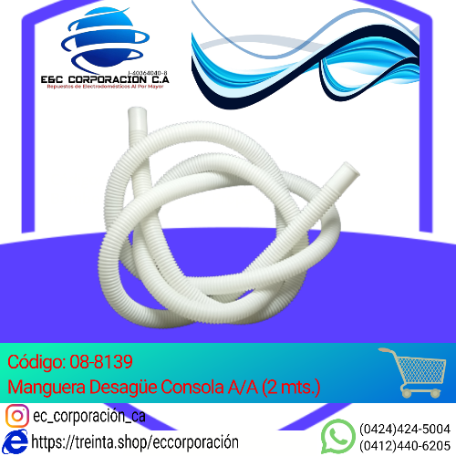 MANG.DESAGUE A/A CONSOLA 2 MTS.LARGA
