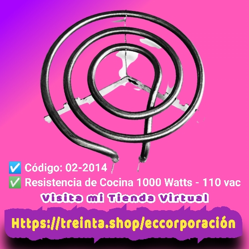 RESIST.COCINA 1000 WATTS/110VAC