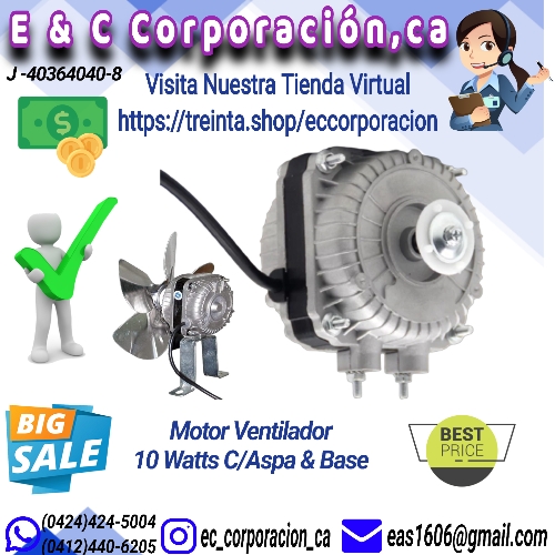 MOTOR VENT.NEV 10W/110VAC  C/BASE & ASPA