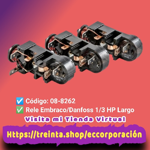 RELE 1/3 HP LARGO EMBRACO-DANFOSS