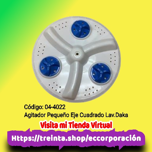 AGITADOR 25.5 CMS. EJE CUADRADO LAV.DAKA PQÑO.