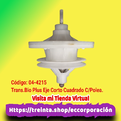 TRANS.BIO PLUS EJE CORTO CUADRADO C/POLEA