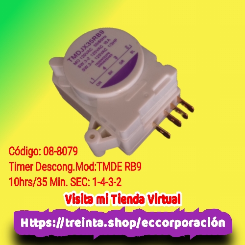 TIMER DESCONG.MOD:TMDJX35RB9 10HRS/35MIN SEC: 1-4-3-2