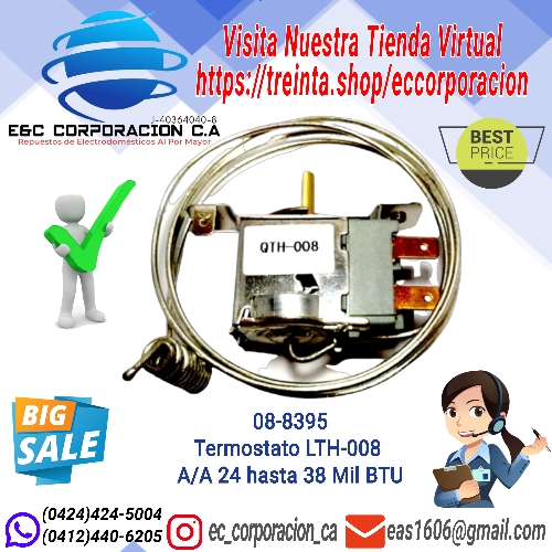 TERMOSTATO LTH-008 A/A 24/38 MIL BTU