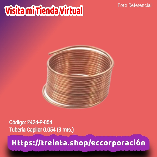 TUBERIA CAPILAR 0.54 (3 MTS.)