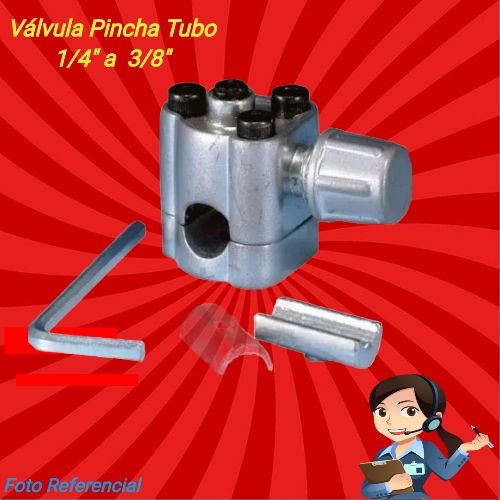 VALVULA PINCHATUBO TGM 1/4"-5/16"-3/8"