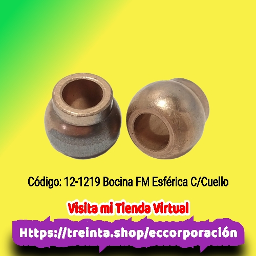 BOCINA 8 MM.VENT.FM  ESFERICA C/CUELLO (BRONCE)